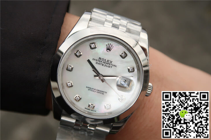 Rolex Datejust M126300 EW Factory Diamond-set Dial