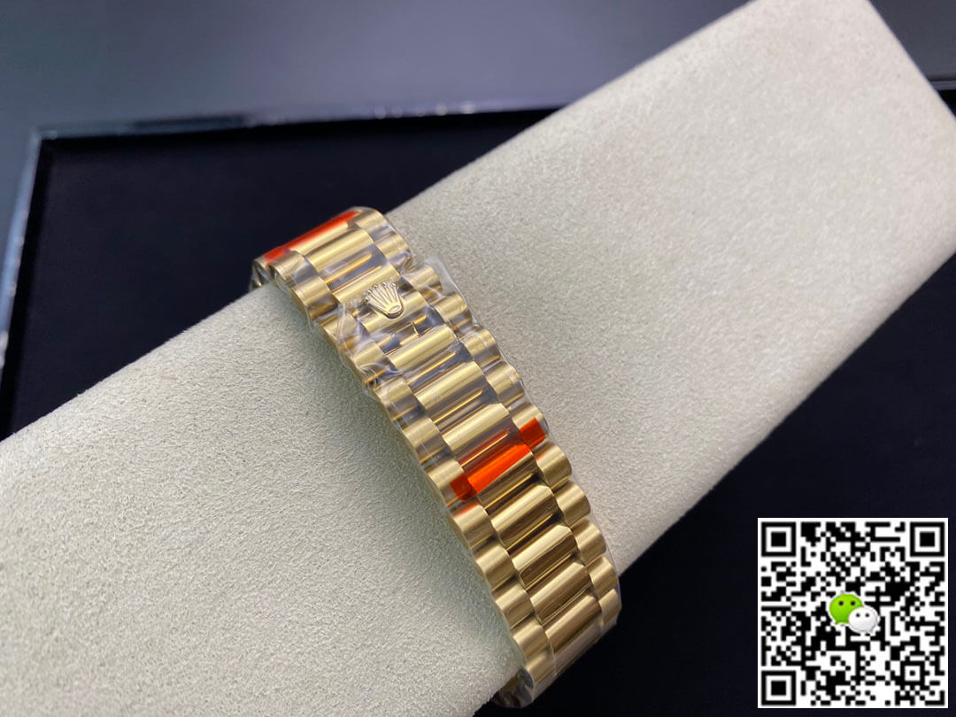 Rolex Day Date 40MM EW Factory Yellow Gold Black Dial