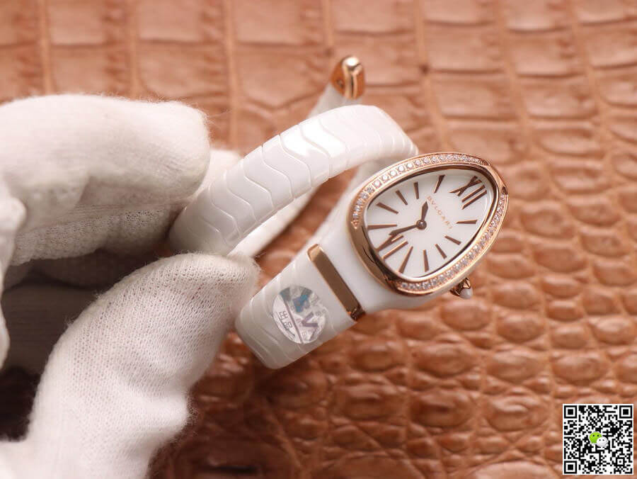 Bvlgari Serpenti 102613 BV Factory White Ceramic Dial