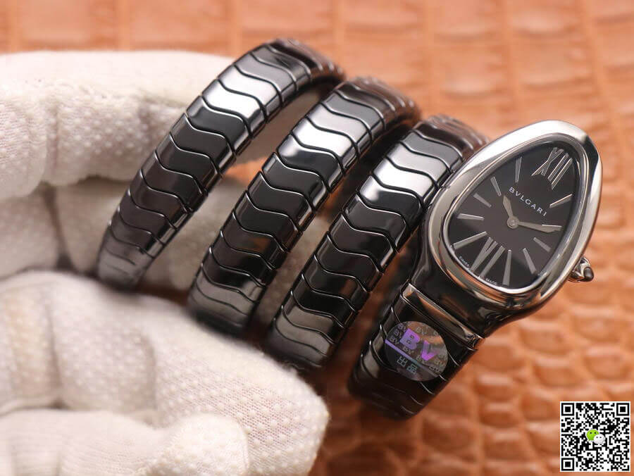 Bvlgari Serpenti BV Factory Black Ceramic Dial