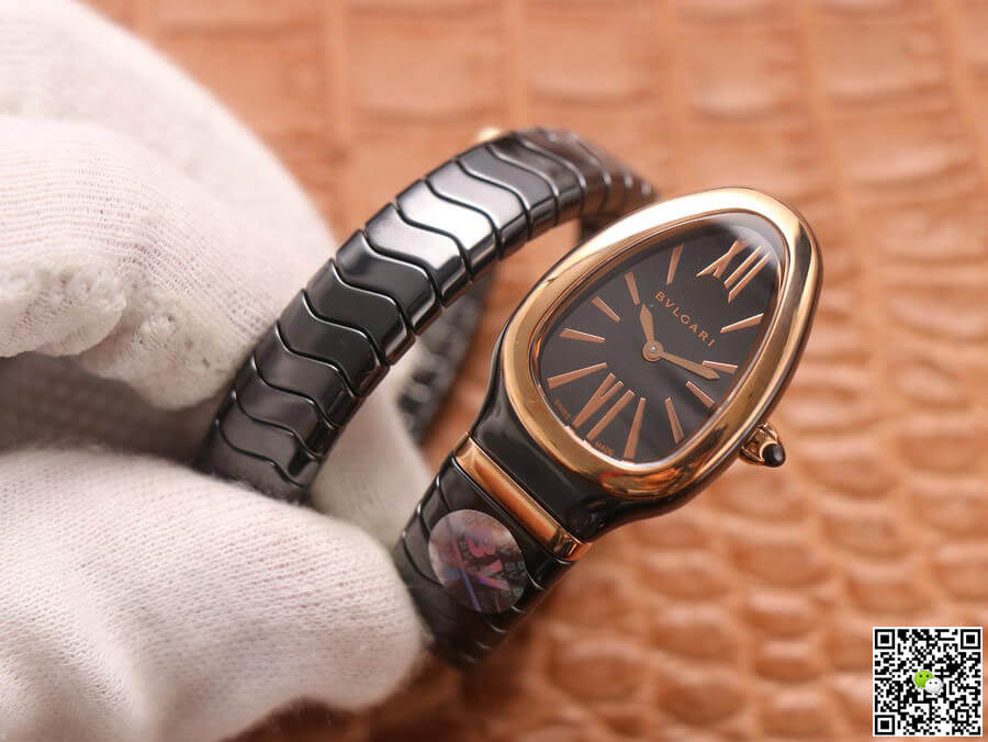 Bvlgari Serpenti 102735 BV Factory Rose Gold Black Dial