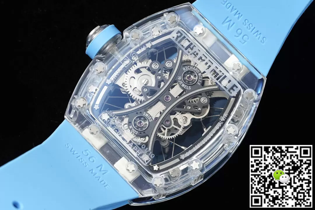 Richard Mille RM053-02 Tourbillon RM Factory Blue Rubber Strap