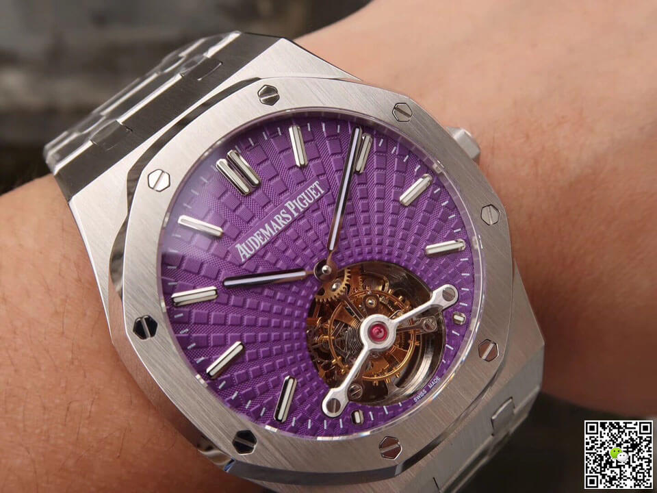 Audemars Piguet Royal Oak Tourbillon 26522ST.OO.1220ST.01 JF Factory Purple Dial