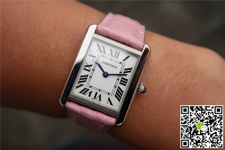 Cartier Tank Ladies Stainless Steel White Dial
