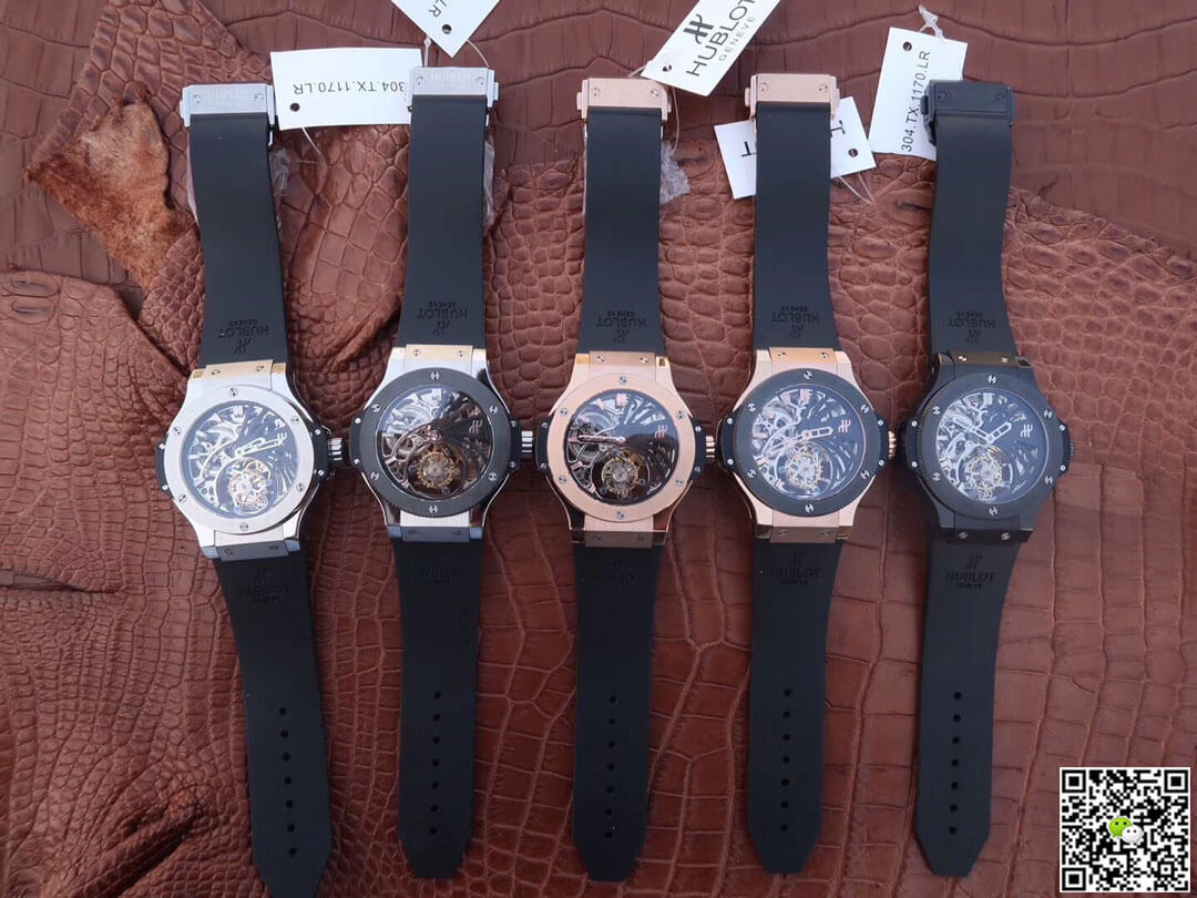 Hublot Big Bang Hollow Tourbillon Ceramic Bezel Skeleton Dial