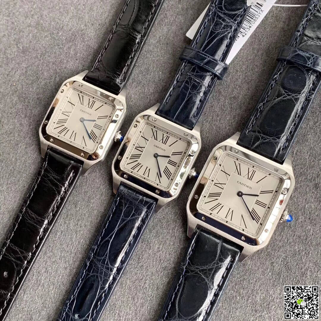Cartier Santos WSSA0023 Ladies Silver Dial