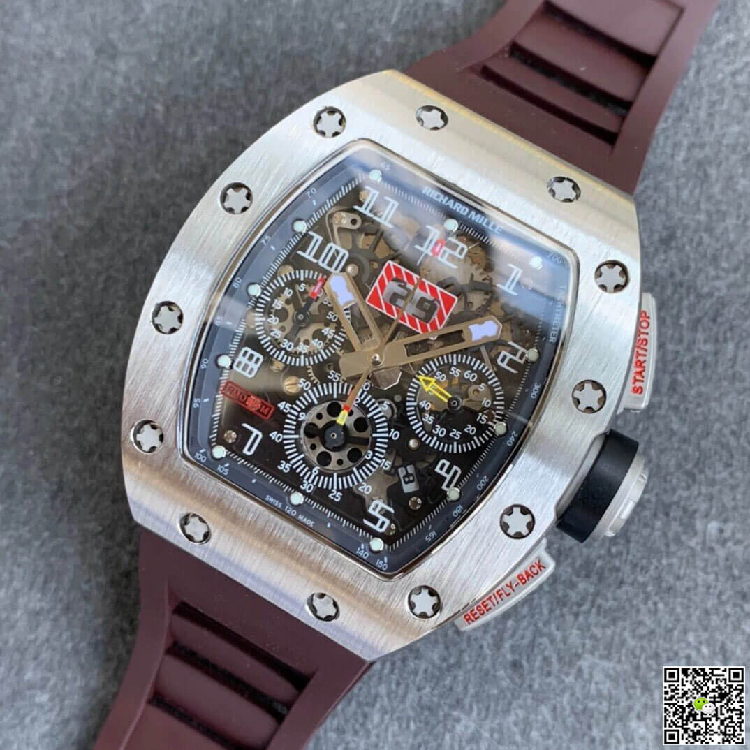 Richard Mille RM11 KV Factory Titanium Brown Strap