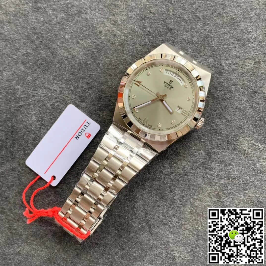 Tudor Royal M28600-0002 V7 Factory Silver Diamond Dial