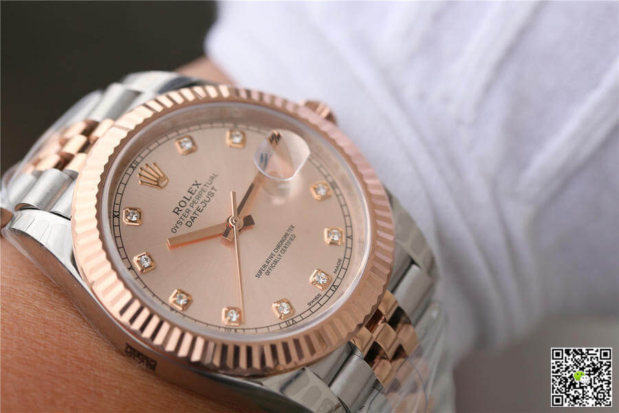Rolex Datejust M126331-0008 EW Factory Rose Gold Sundust Dial