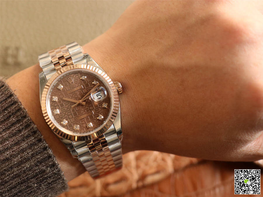Rolex Datejust M126231-0025 EW Factory Diamond Chocolate Color Dial
