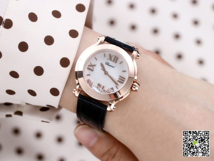 Chopard Happy Sport 278492 YF Factory White Dial Rose Gold