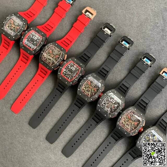 Richard Mille RM-011 KV Factory V2 Forged Carbon Case Rubber Strap