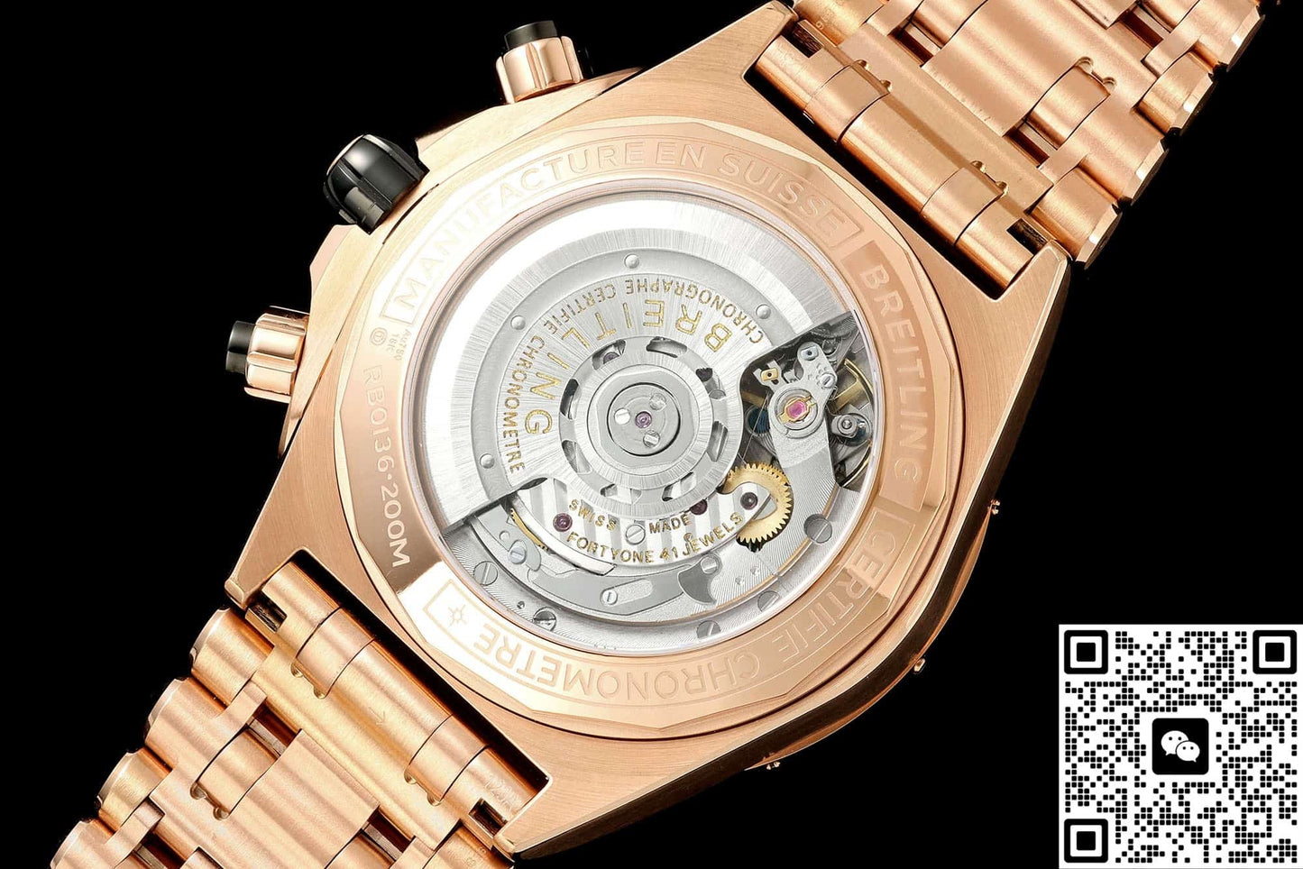 Breitling Chronomat RB01361A1L1S1 TF Factory Rose Gold Strap