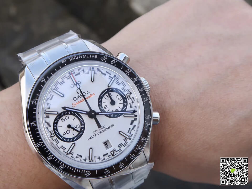 Omega Speedmaster Racing Chronograph 329.30.44.51.04.001 OM Factory White Dial