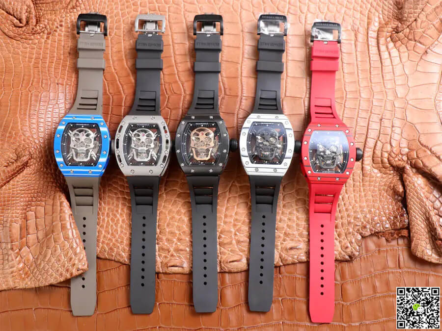 Richard Mille RM52-01 Tourbillon JB Factory Titanium Alloy Skull Dial