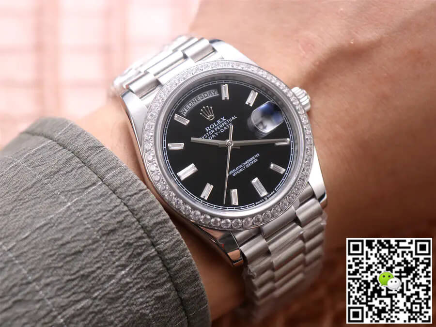 Rolex Day Date M228349RBR-0003 EW Factory Diamond Dial