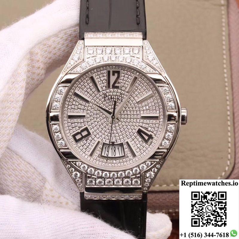 Piaget Polo Mks Factory Stainless Steel Case Diamond Dial-Rep Time Watches