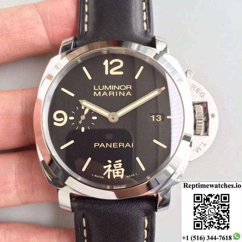 Panerai Luminor Marina 1950 3 Days Pam498 Fu Vs Factory V2 Black Dial-Rep Time Watches