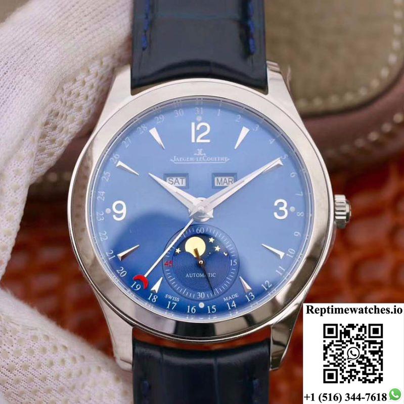 Jaeger-Lecoultre Master Calendar 1558420 Blue Dial Om Factory-Rep Time Watches