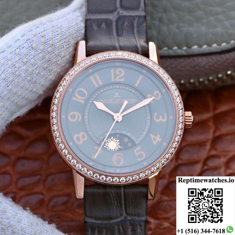 Jaeger-Lecoultre Ladies Rendez Vous Dating Q3442450 Grey Dial-Rep Time Watches