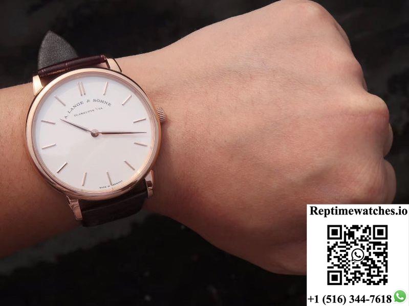 A. Lange &Amp; Sohne Saxonia Thin Pink Gold 201.033 Sv Factory-Rep Time Watches