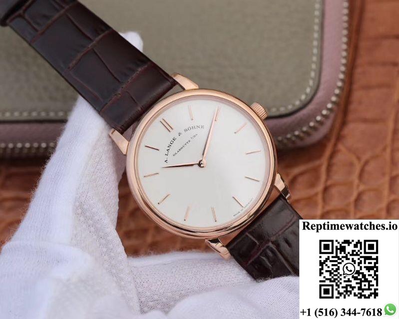 A. Lange &Amp; Sohne Saxonia Thin Pink Gold 201.033 Sv Factory-Rep Time Watches