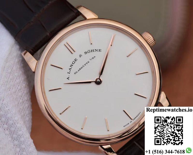 A. Lange &Amp; Sohne Saxonia Thin Pink Gold 201.033 Sv Factory-Rep Time Watches
