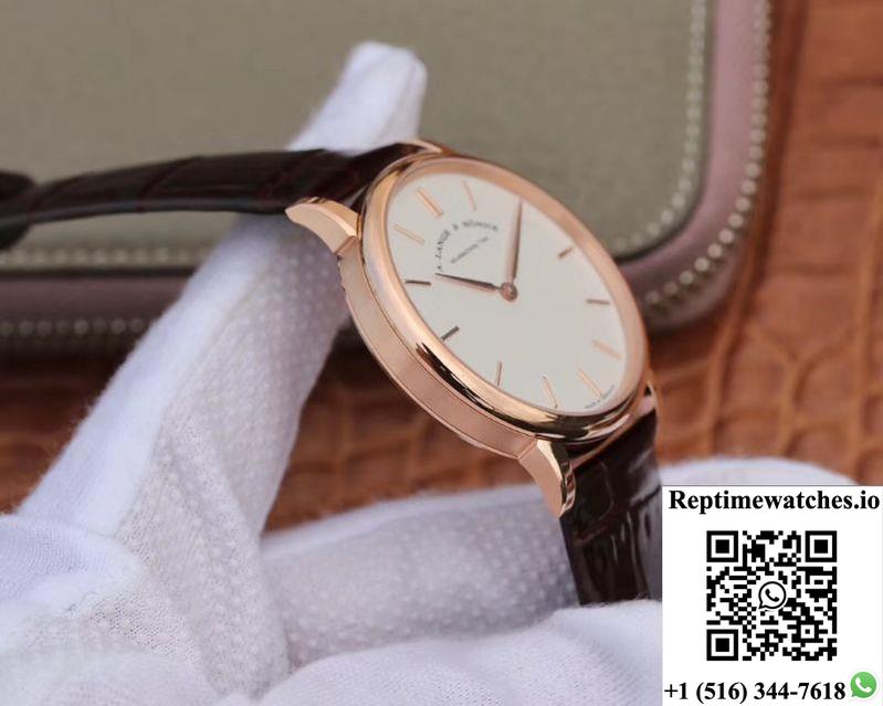 A. Lange &Amp; Sohne Saxonia Thin Pink Gold 201.033 Sv Factory-Rep Time Watches