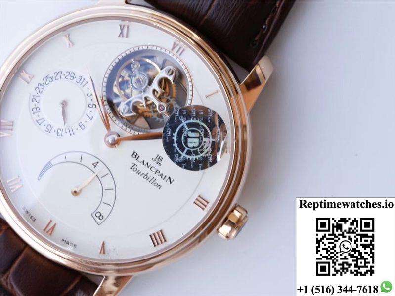 Jb Factory Blancpain Villeret Tourbillon 8 Jours 6025-3642-55B-Rep Time Watches