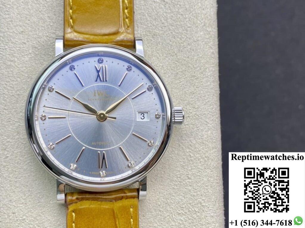 IWC PORTOFINO IW458101 V7 FACTORY ALLIGATOR LEATHER STRAP