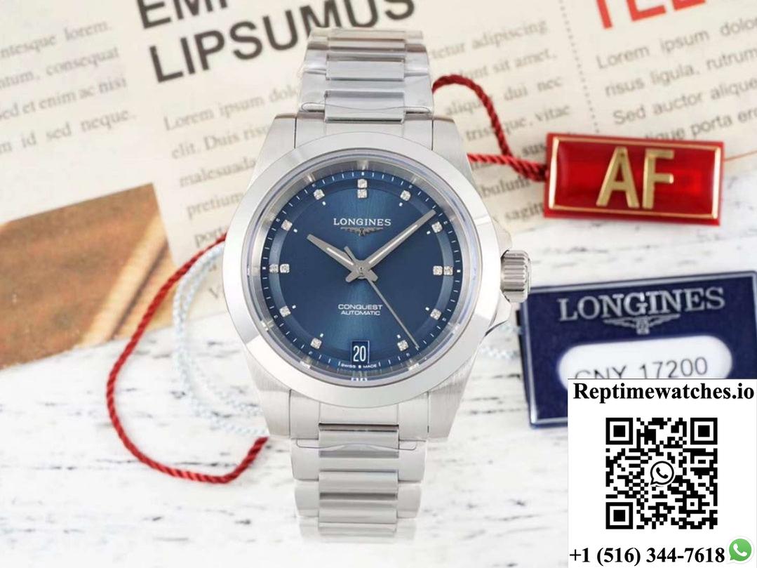 Longines Sports L3.430.4.97.6 Af Factory Stainless Steel Case-Rep Time Watches