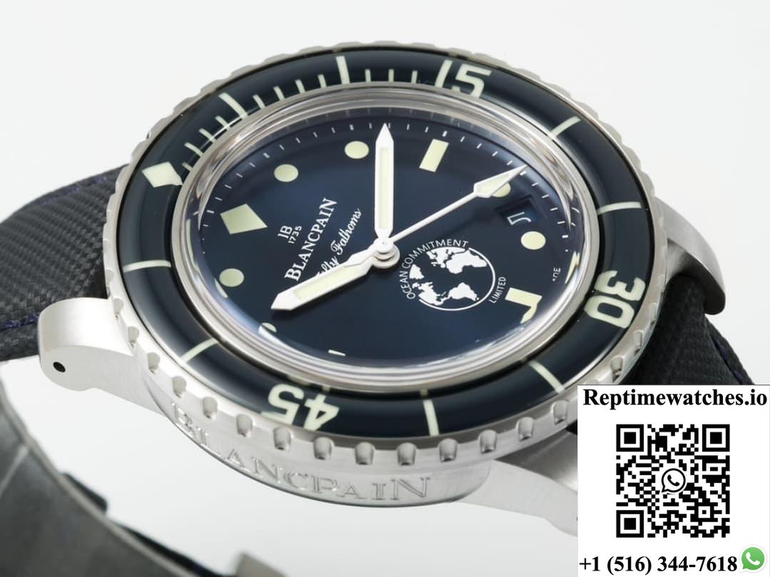 Blancpain Fifty Fathoms 5008-11B40-Naoa Zf Factory Blue Dial-Rep Time Watches