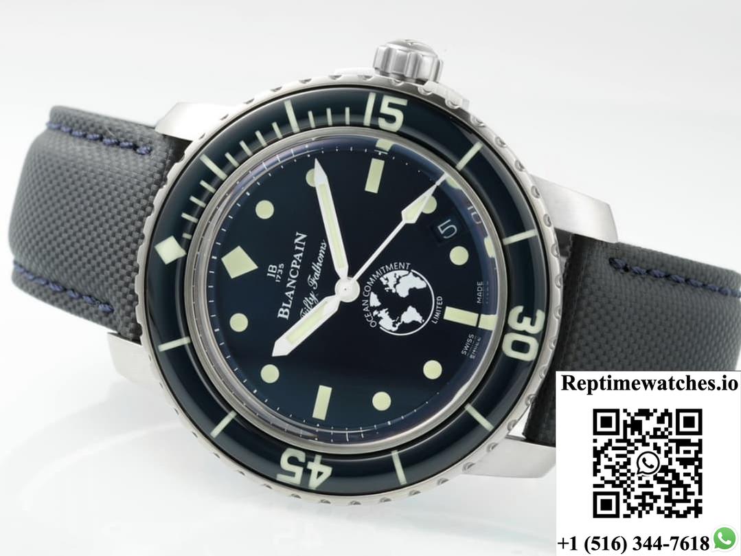 Blancpain Fifty Fathoms 5008-11B40-Naoa Zf Factory Blue Dial-Rep Time Watches