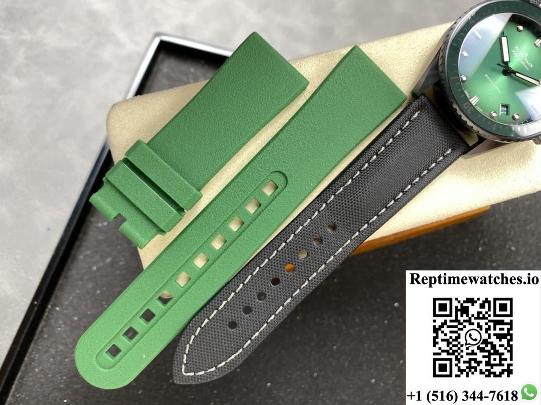 Blancpain Fifty Fathoms 5000-0153-B52A Gf Factory Green Dial-Rep Time Watches