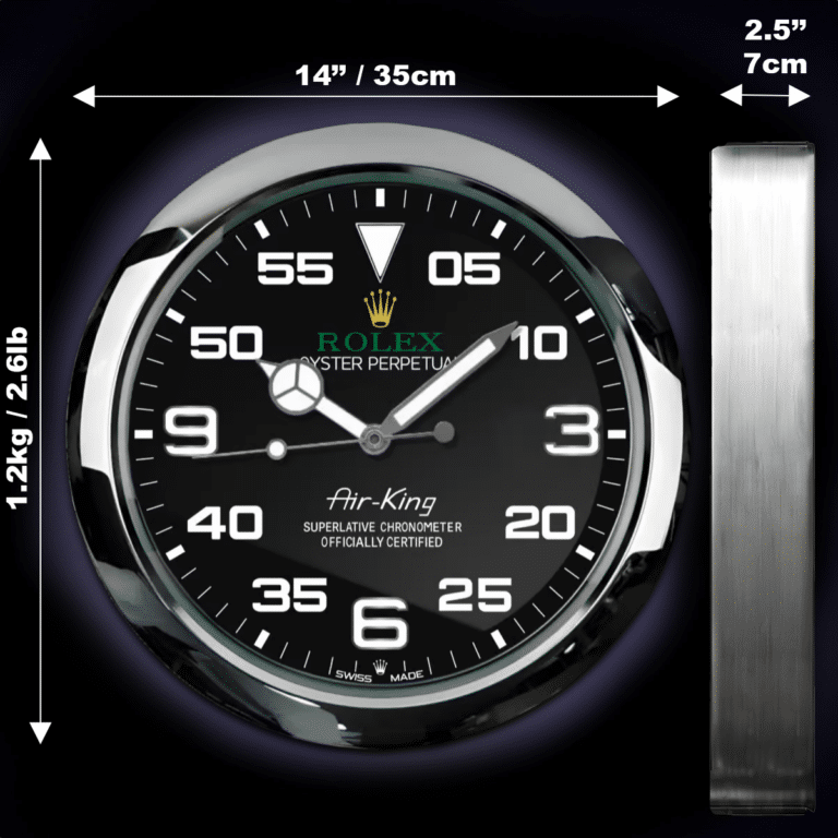 OYSTER PERPETUAL – AIR KING EDITION 35 CM METAL WALL CLOCK