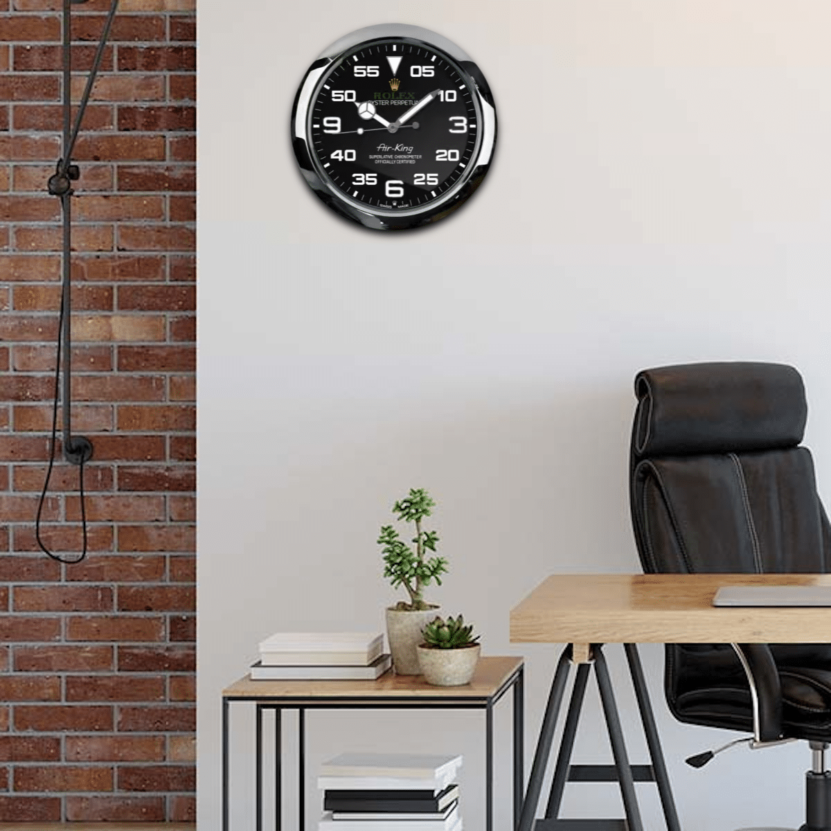 OYSTER PERPETUAL – AIR KING EDITION 35 CM METAL WALL CLOCK