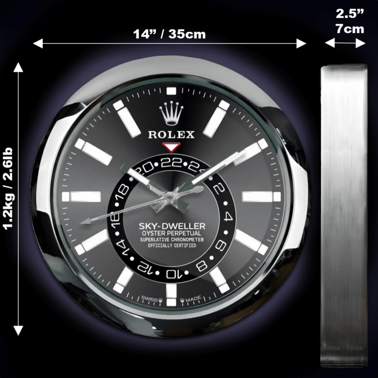 SKY DWELLER EDITION 35 CM METAL WALL CLOCK