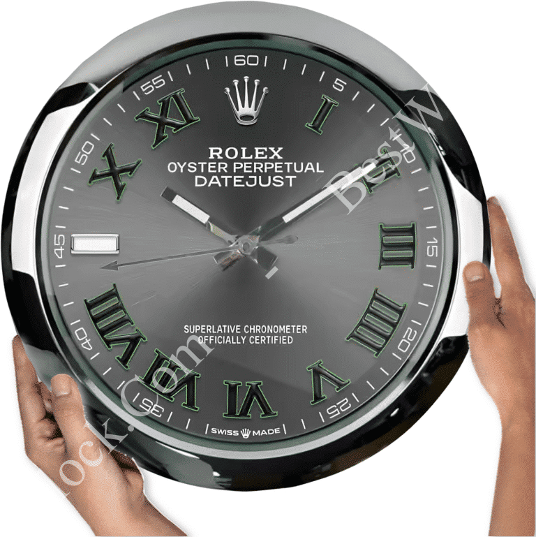 OYSTER PERPETUAL 126234 DELUXE METAL WALL CLOCK 35 CM