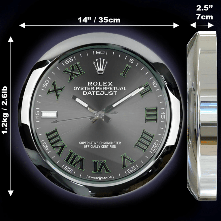 OYSTER PERPETUAL 126234 DELUXE METAL WALL CLOCK 35 CM