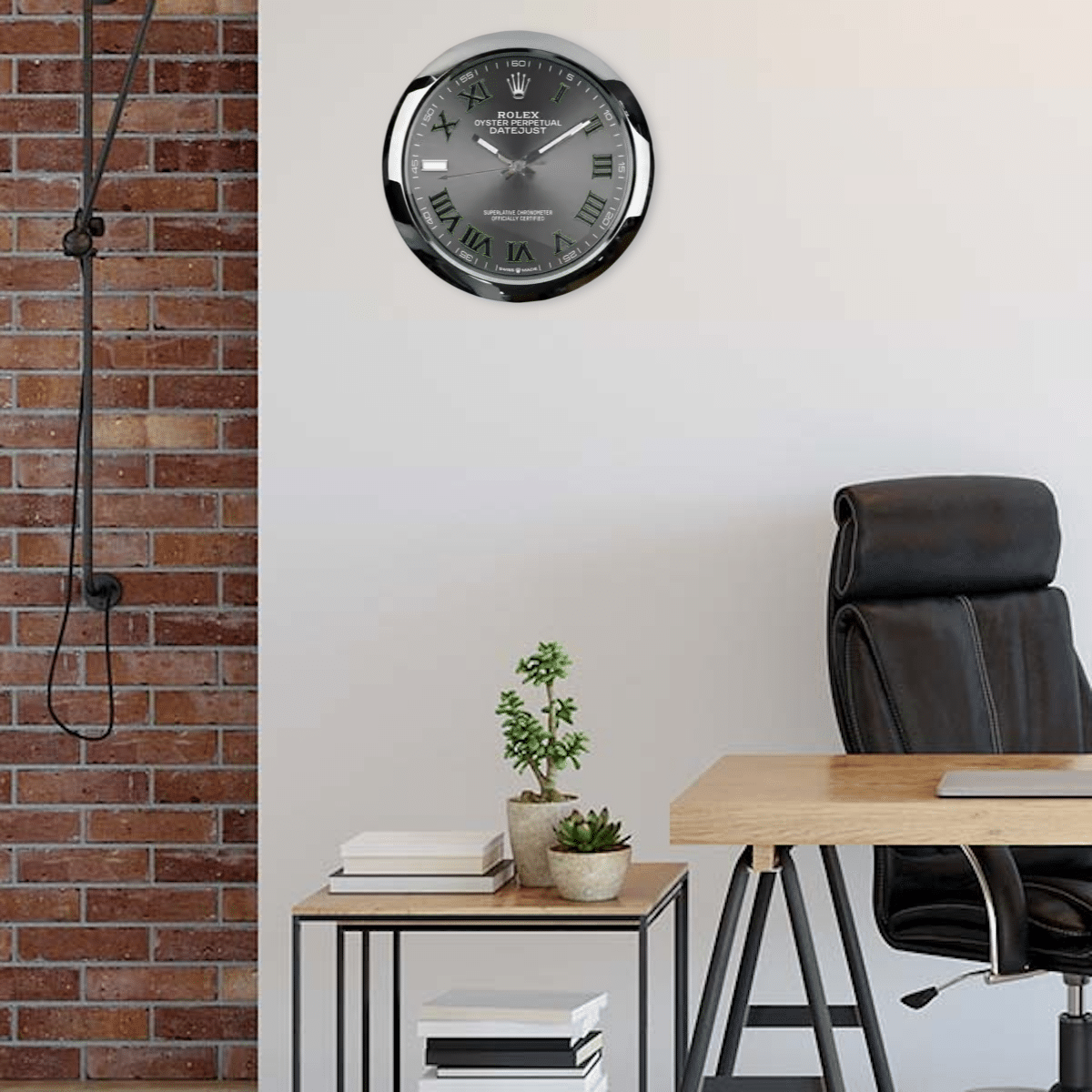 OYSTER PERPETUAL 126234 DELUXE METAL WALL CLOCK 35 CM