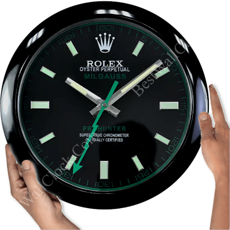MILGAUSS ALL BLACK EDITION 35 CM METAL WALL CLOCK