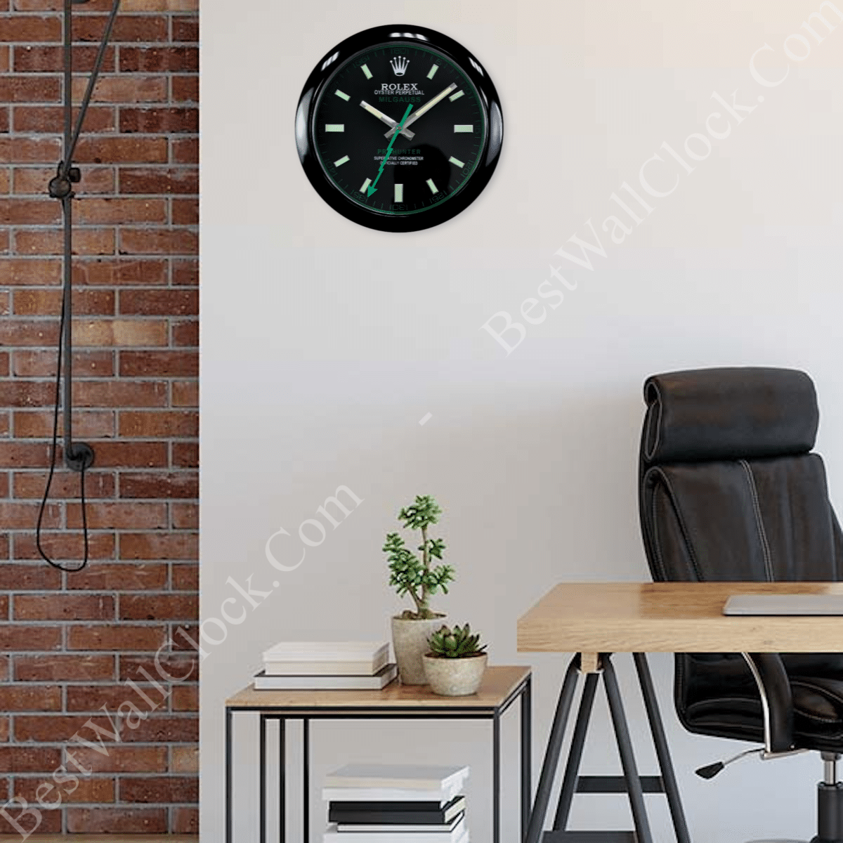 MILGAUSS ALL BLACK EDITION 35 CM METAL WALL CLOCK