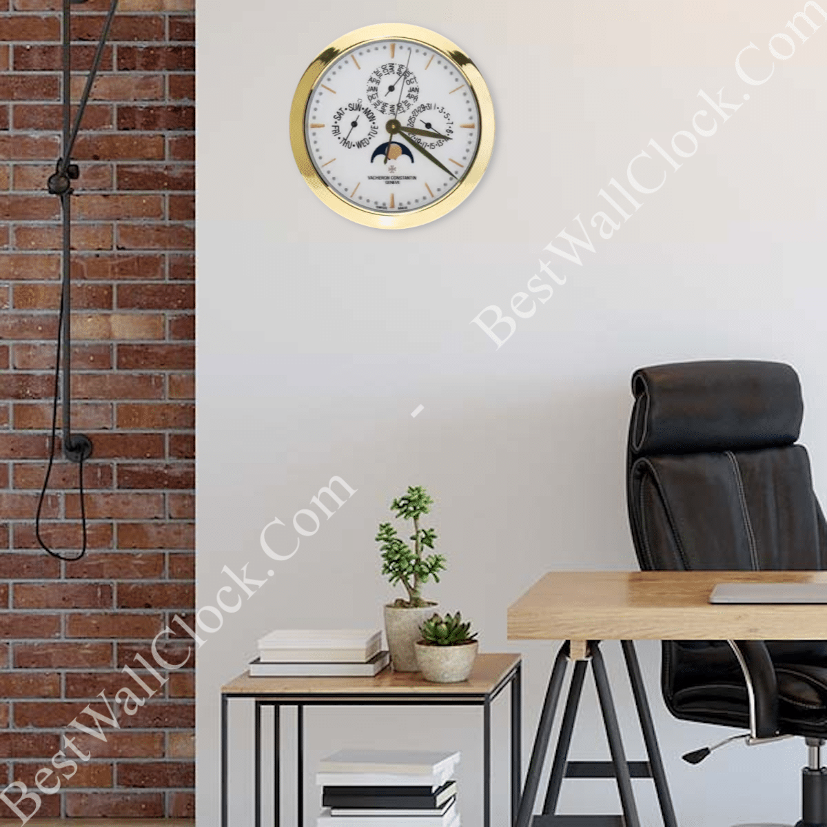 VACHERON CONSTANTIN WHITE WALL CLOCK XL (16 INCHES/40CM) - DELUXE METAL TIMEPIECE