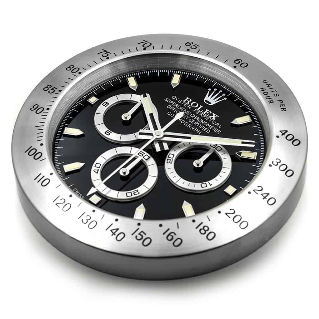 ROLEX DAYTONA CHRONOGRAPH WALL CLOCK - BLACK DIAL EDITION