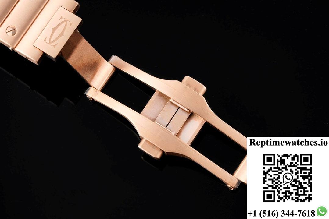 Cartier Santos WJSA0012 BV factory diamond case