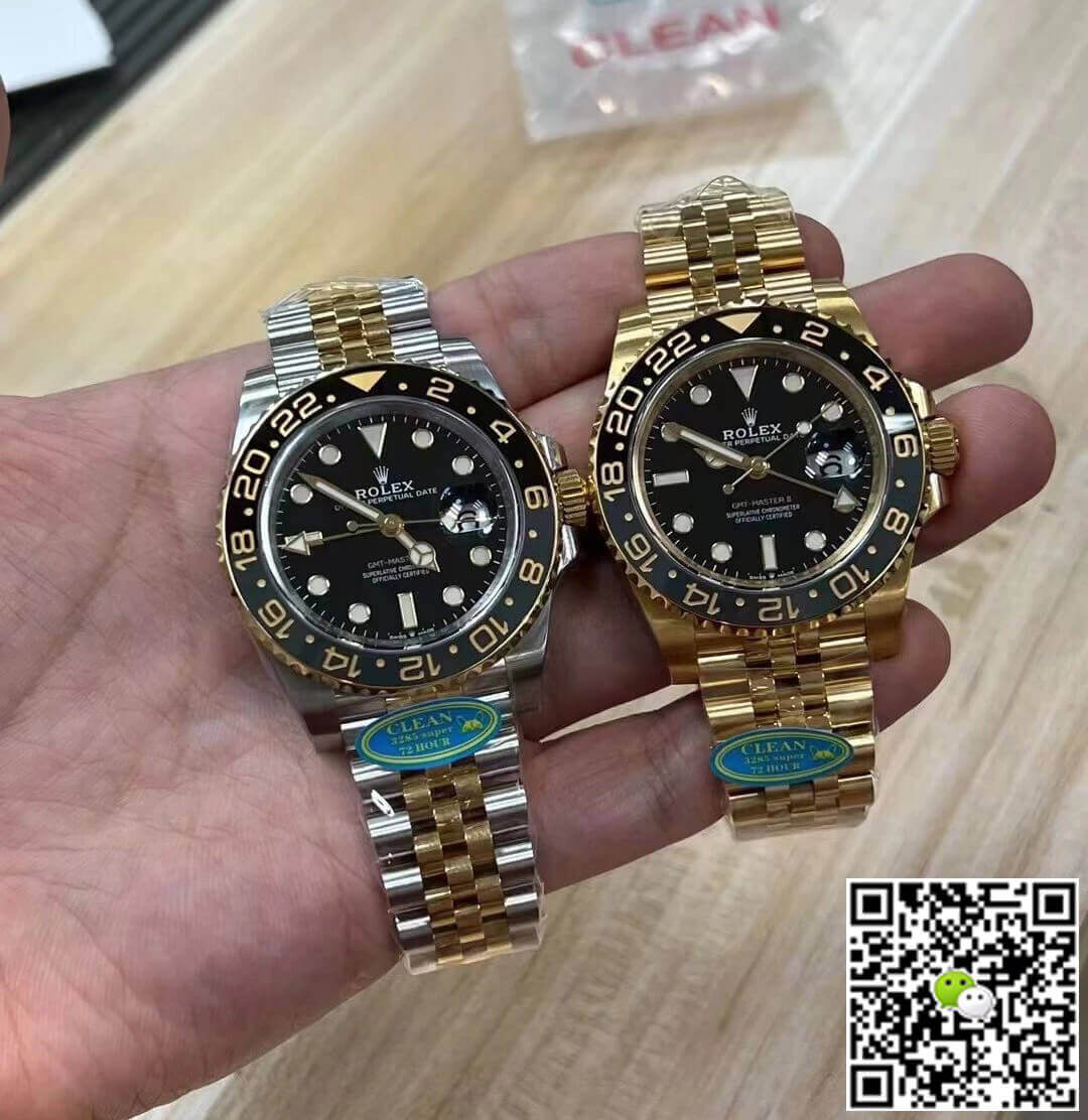 Rolex GMT Master II M126713grnr-0001 Clean Factory Black Dial