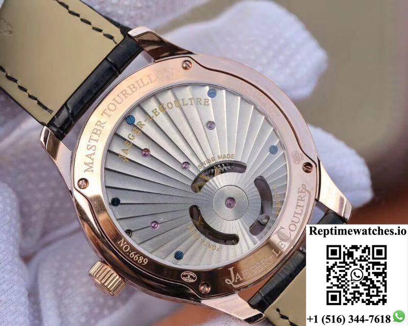 Jaeger-Lecoultre Master Complication Functions Tourbillon 18K Rose Gold Diamonds Dial-Rep Time Watches