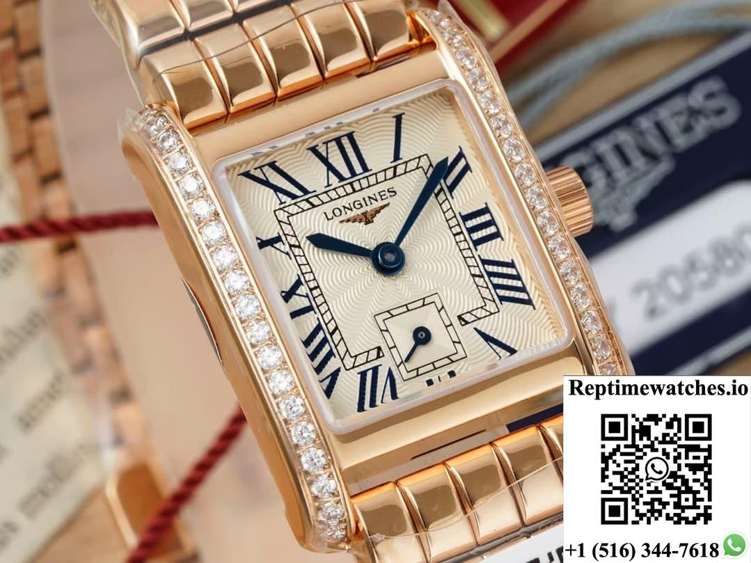 Longines Elegant L5.200.9.71.6 Af Factory Rose Gold Case-Rep Time Watches