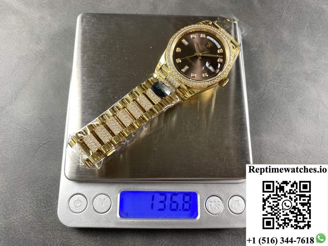 Rolex Day-Date M128348rbr-0007 8+ factory dark grey dial