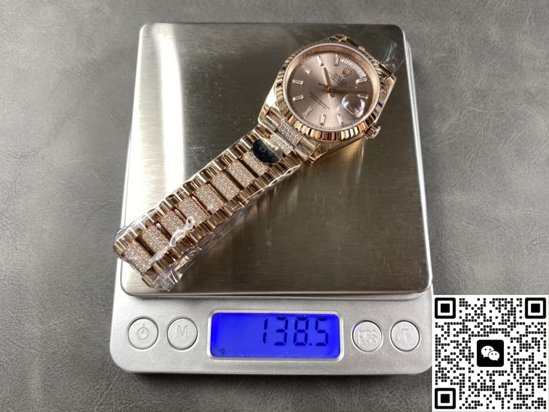 Rolex Day-Date M128235-0088 8+ Factory Screw-In Crown